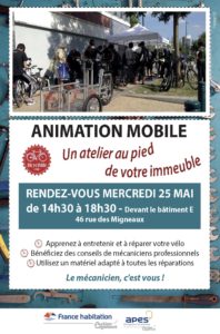 pOISSY 02 Bicyclaide AFFICHE Atelier vélo 25 mai 2016